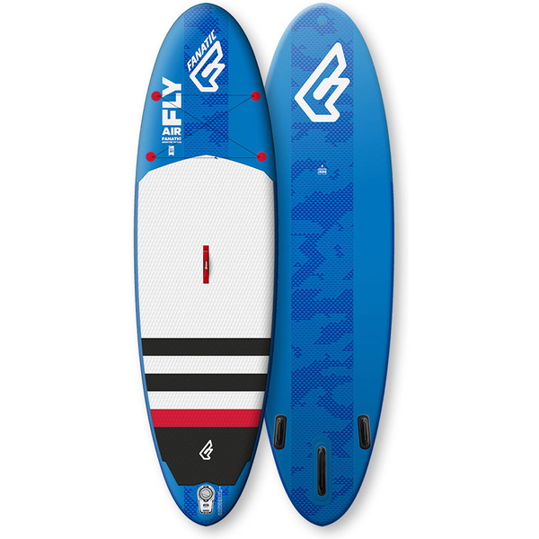 2018 Fanatic Fly Air SUP 10'8 "X 34" INC Paddle in carbonio da 3 pezzi, borsa, pompa e guinzaglio